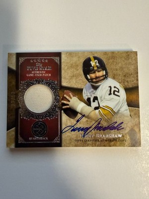 2011 TOPPS FIVE STAR Terry Bradshaw JERSEY # MATCH AUTOGRAPH 12/50 FM
