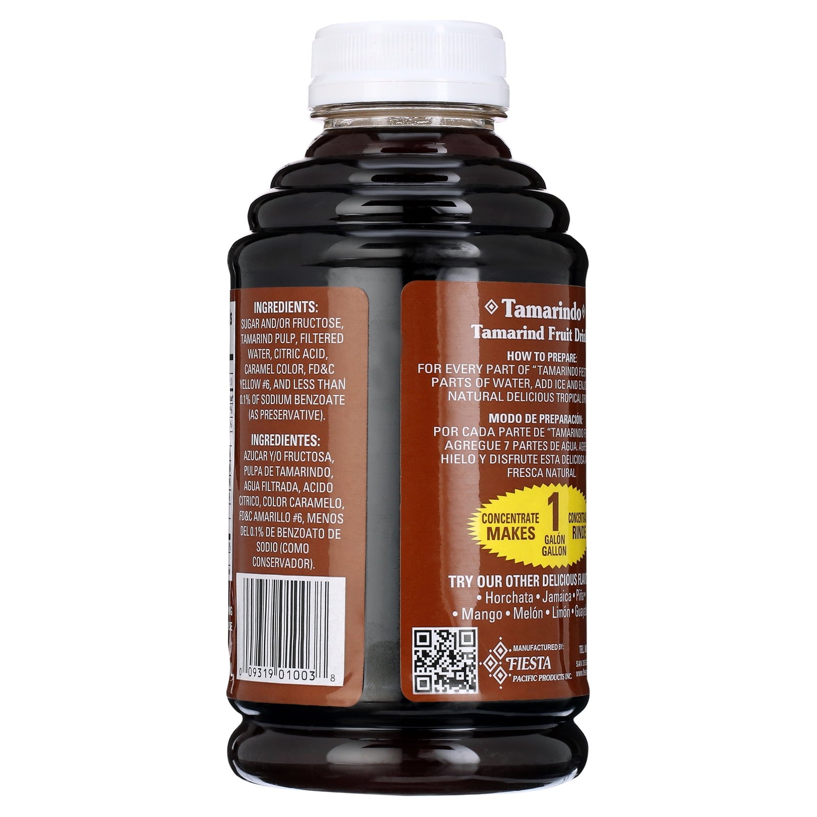 4-Pack Fiesta Tamarindo Aguas Frescas Concentrate - 16fl oz Juice Beverage Base