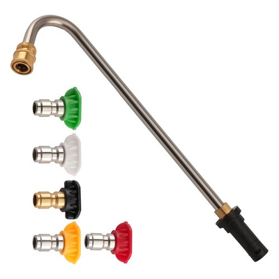 #ad Pressure Washer Gutter Cleaner Attachment Angled Extension Wand W Nozzle Tips $19.16