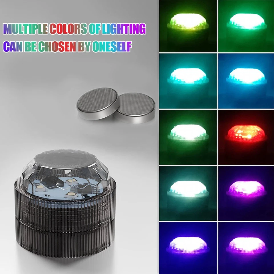 4PCS Car Interior LED Ambient Lights Auto Roof Foot Atmosphere Lamps Decoration - Image 4 of 4