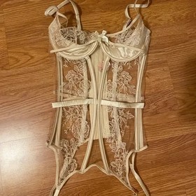 Agent Provocateur Complete Gloria Basque + Brief Set | Bridal | Ivory