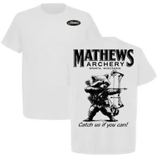 2025 Mathews Archery Raccoon Catch us if You Can Double Sided T-shirt