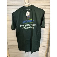 Michigan Intl Speedway Triple Header Weekend June 2022 Green T-shirt medium