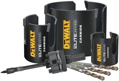 DeWALT 7 Piece Elite Series Hole Saw Kit DAH47MMSET New