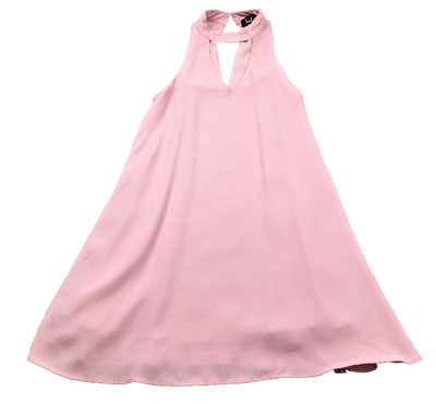 Lulus Womens Dress Sz XS Pink Cut-Out Mock Neck Sleeveless Lined