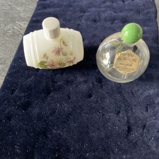 Two Vintage Empty Perfume Bottles one Devon violet 