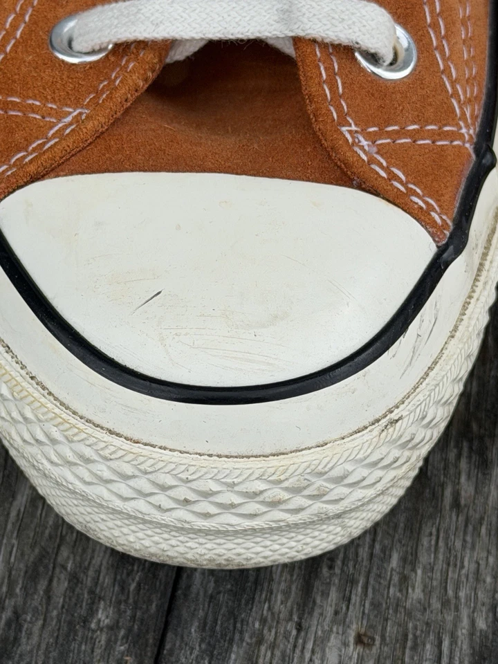 Sapatos de camurça laranja vintage Converse Chuck Taylor All Star - Masculino 11 Feminino 13-149443c - Imagem 4 de 4