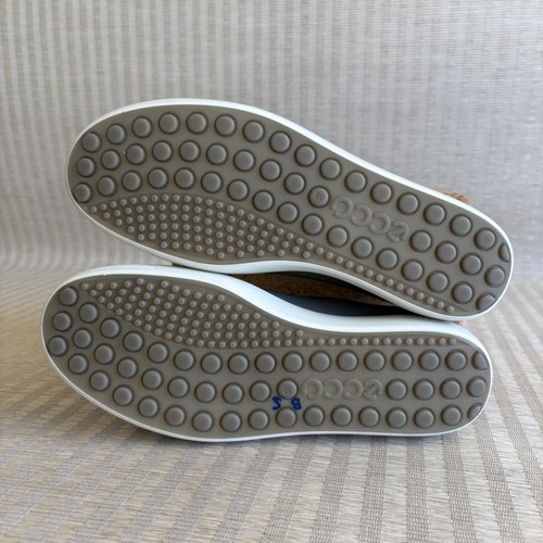 Ecco Soft 7 Shoes Womens Size 8 US 39 EU Gray Leather Comfort Sneakers Casual - Picture 4 of 20