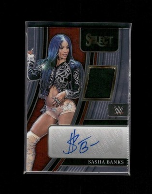 2022 Panini Select WWE Sasha Banks #AM-SBK Autographed Memorabilia