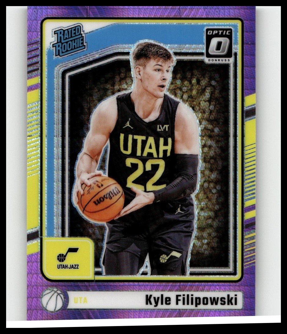 2024-25 Donruss Optic Pink Hyper Prizm Kyle Filipowski #300 Rated Rookie