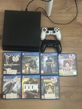 Sony PlayStation 4 1TB Jet Black Console with GAME BUNDLE