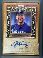 2025 Topps Gilded Collection-Gold Framed Hall of Famer Autographs Edgar Martinez