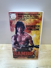 VTG Rambo First Blood Part 2 VHS Movie Sylvester Stallone Action Clamshell