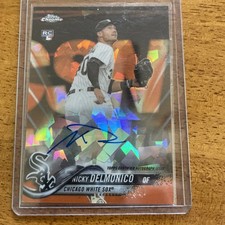 2018 Topps Chrome Sapphire Nicky Delmonico Auto /25 rookie Card White Sox 