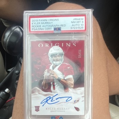 Panini 2019 Origins Kyler Murray Rookie Auto Red /99 #RA-KM PSA 8 AUTO 10