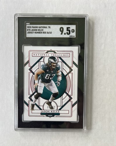 Jason Kelce [Jersey Number Red] #78 2020 Panini National Treasures card