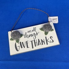 In All Things Give Thanks Christmas Ornament Hanging Decor