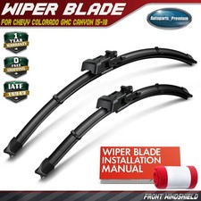 2x Front 22" & 18" Windshield Wiper Blades for Chevy Colorado GMC Canyon 15-18