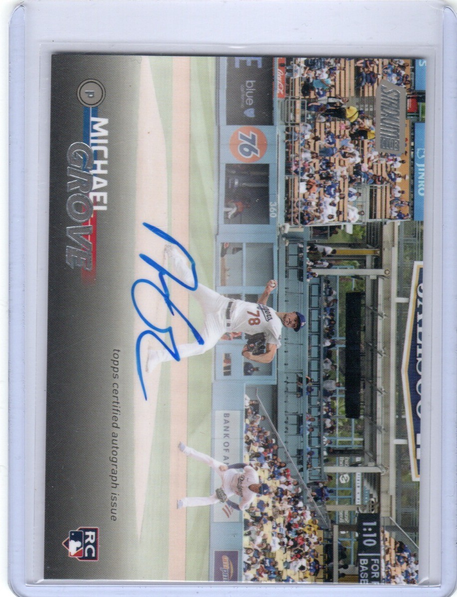 2023 Stadium Club #SCBA-MGE Michael Grove Autographs