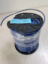 500' Encore 10 AWG THHN THWN-2 600V Solid Copper Wire Blue