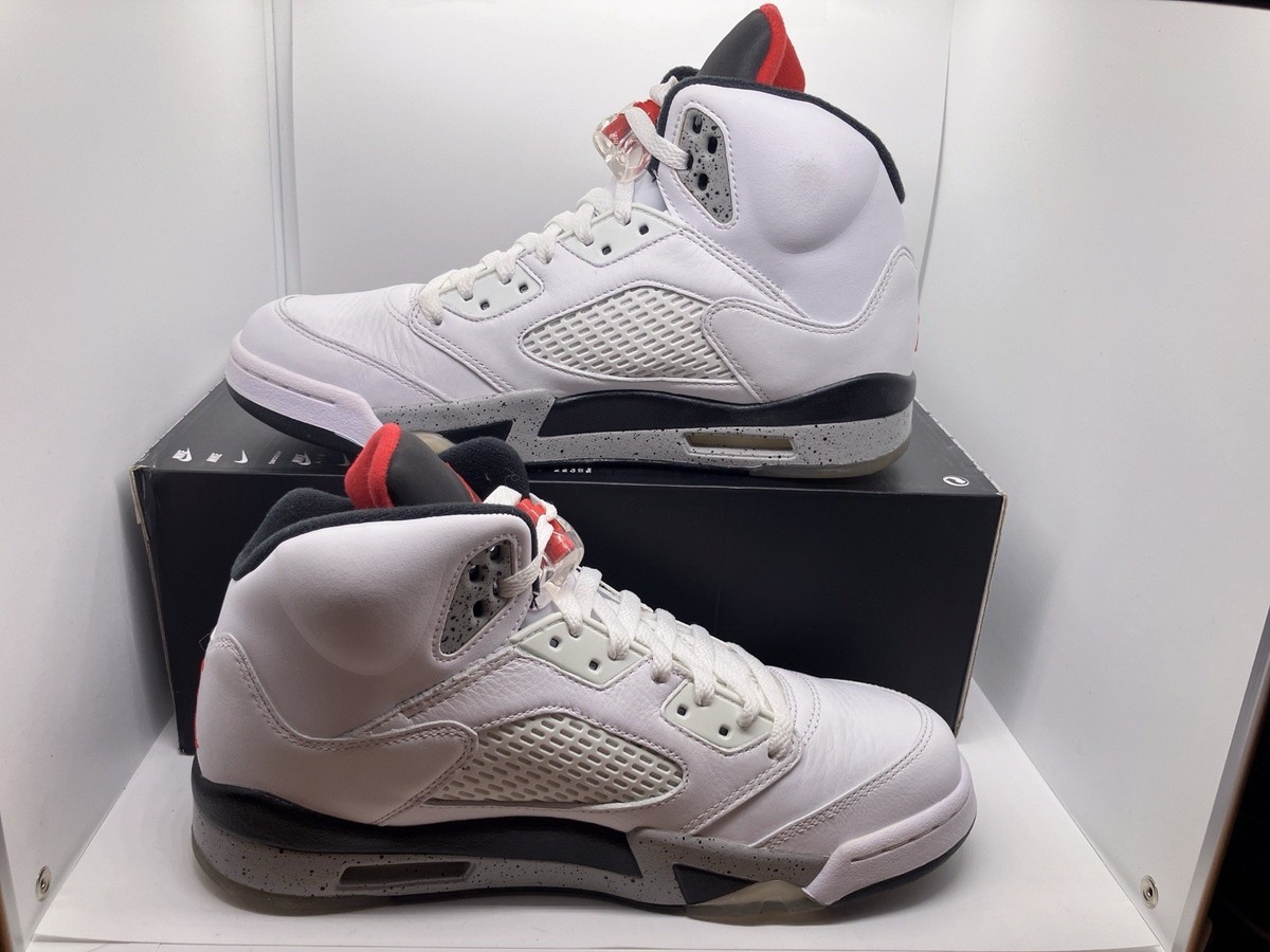 Size 9 - Air Jordan 5 Retro White Cement for sale online | eBay