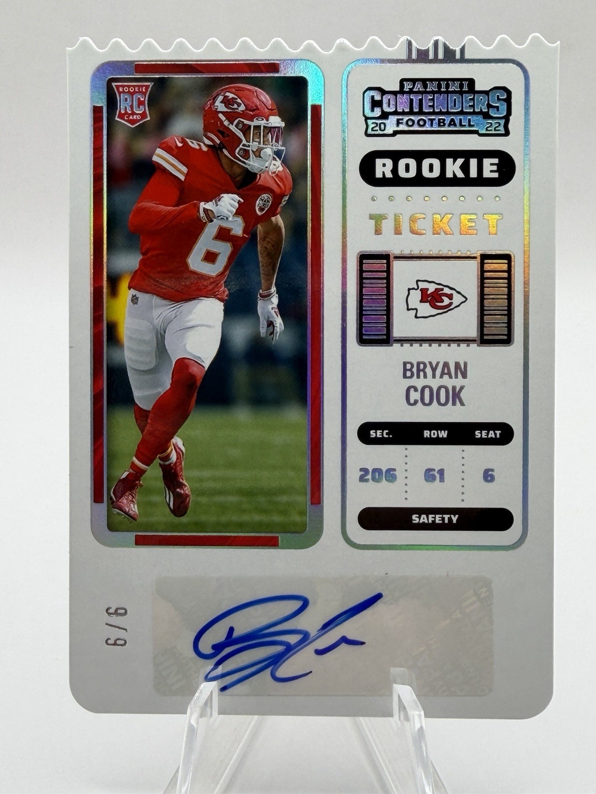 Bryan Cook Panini Contenders #177 Autograph