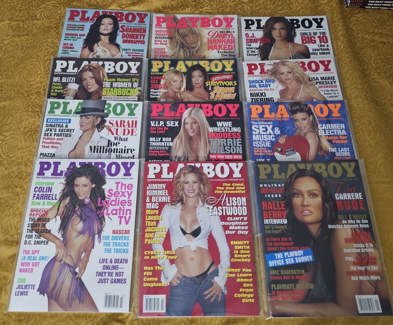 Playboy magazine 2003 complete - 12 issues