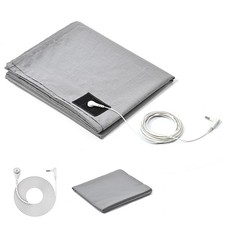 Grounding Sheets with Silver Fiber  Organic Cotton - 27x52 Inch, Gray