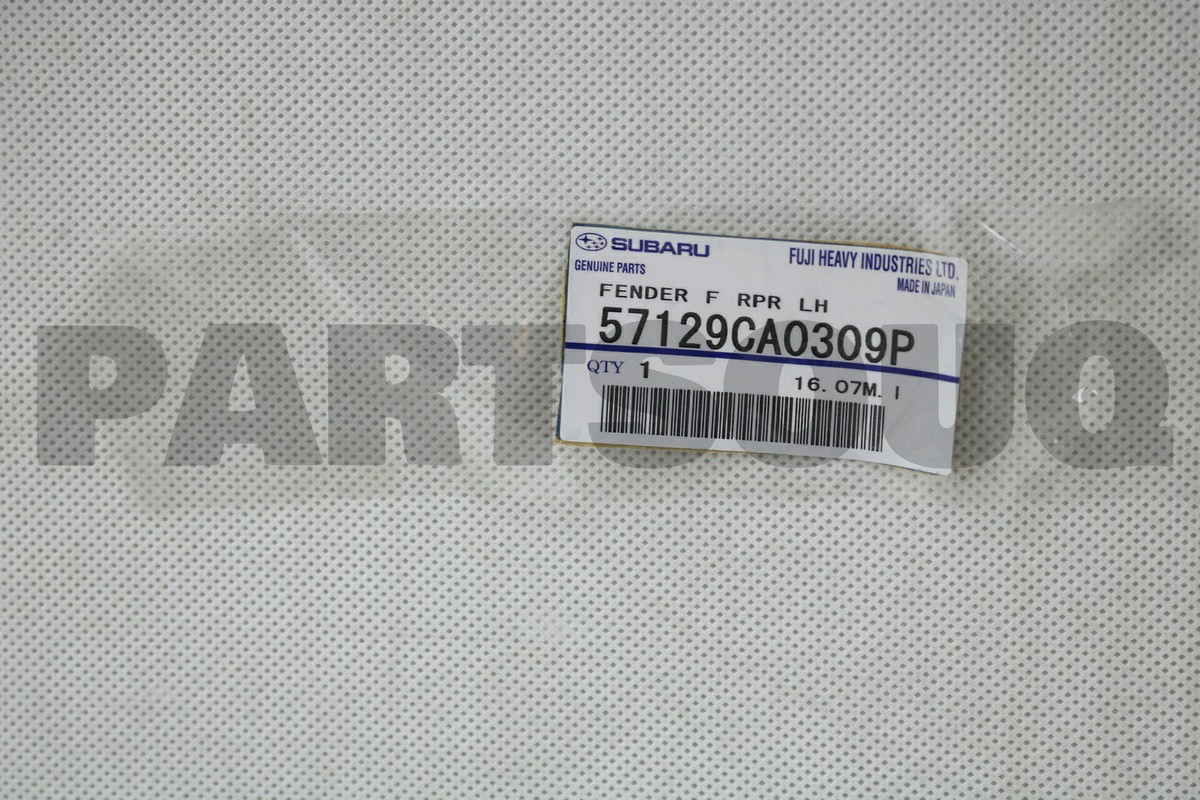 57129CA0309P Genuine Subaru FENDER F RPR LH 57129-CA030-9P | eBay