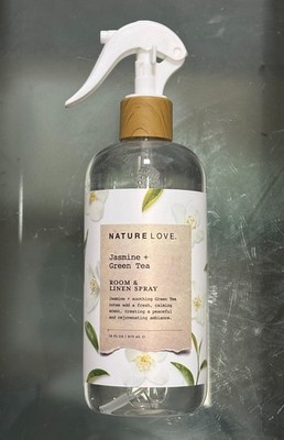 NATURE LOVE Jasmine + Green Tea ROOM Fabric LINEN Soothing Calming SPRAY 473ml