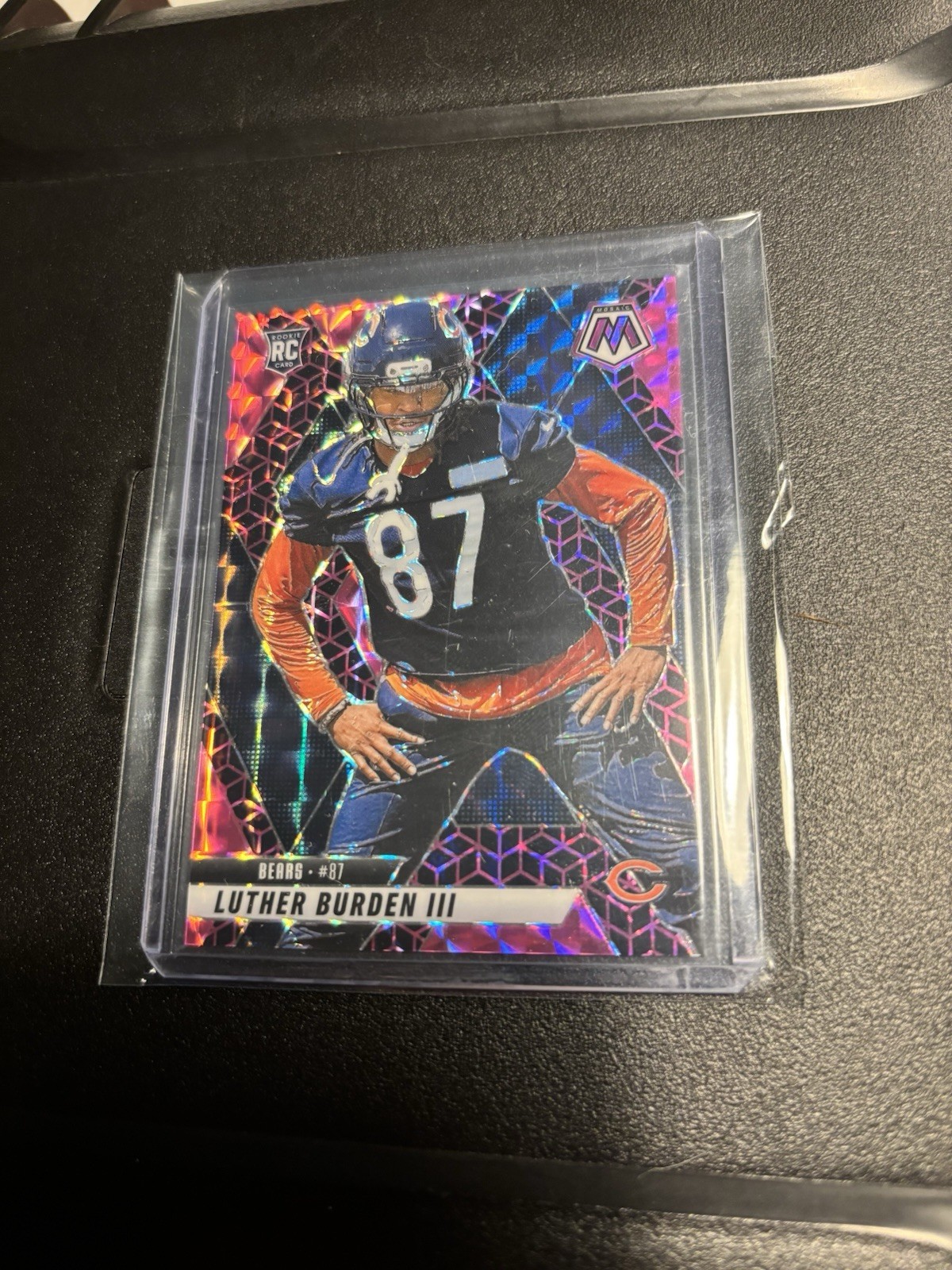 2025 Mosaic Luther Burden Pink Spectris #383 09/13 RC Bears