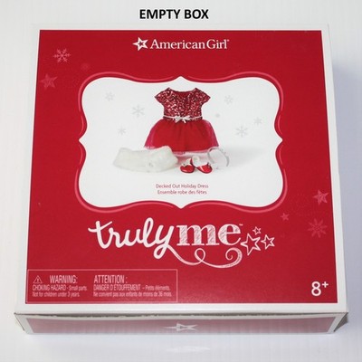 American Girl 2019 Decked Out Holiday Dress EMPTY Accessory Box Only
