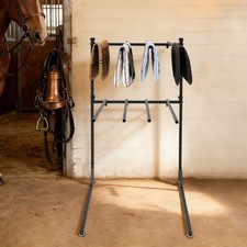 8-Arms Heavy Duty Saddle Stand Saddle Pad Saddle Pad Rack Bracket Black