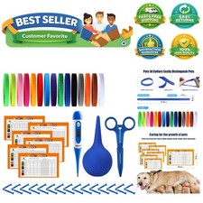 All-in-One Newborn Pet Care Whelping Kit: Collars, Tools  Charts Included