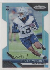 2018 Panini Prizm Rookie Light Blue Prizm 7/199 Cedrick Wilson Jr #286 fc1