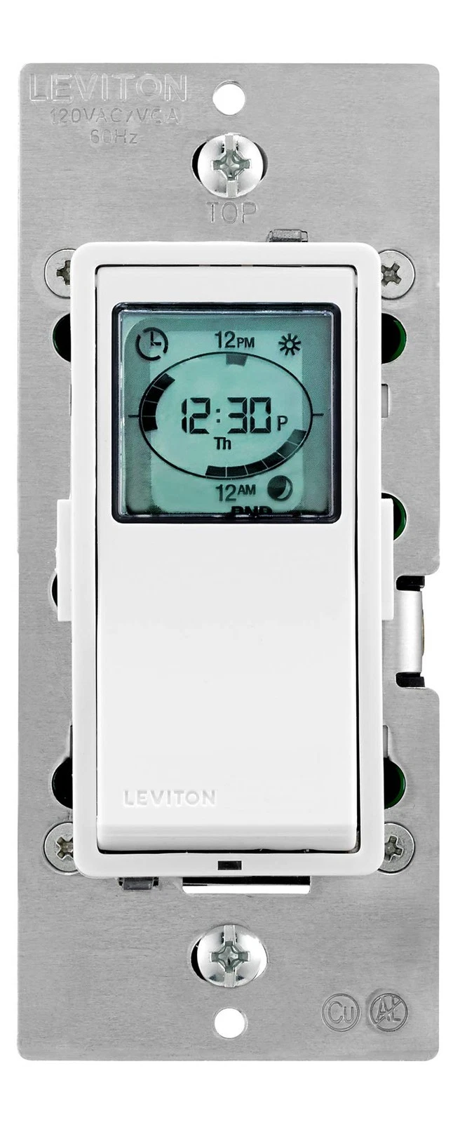 Leviton Decora Programmable and Astronomical Timer Switch for Lights and Moto...