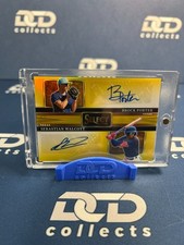 2024 SEBASTIAN WALCOTT / BROCK PORTER PANINI SELECT DUAL SIGNATURE GOLD AUTO /10