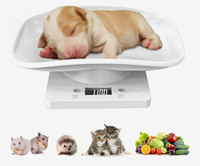 Small Mini Pet Scale Digital Tray w/ HD LED Display, White