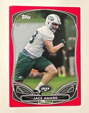 Topps 2014 Jace Amaro New York Jets #61 Retail Continuity Red Rookie Card. rookie card picture
