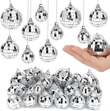 32 Stück Mini Discokugel Set, 4 Größen Gemischt Spiegelkugel Discokugeln Set, Di