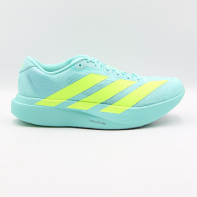 Adidas Adizero Evo SL Mens Running Shoes Aqua Blue Lemon Lightweight JS4506