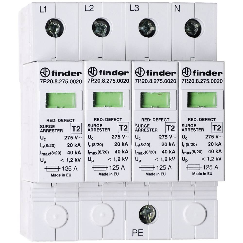 Limiteur de surtension Finder 7P.25.8.275.0020 de 20 kA