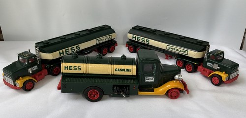 Lot Of 3 Vintage 1980’s HESS Toy Tanker Trucks None Of The 3 Complete