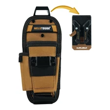 MELOTOUGH Small Tool Pouch with Quick Release Belt Clip,Clip on Tool Belt Pouch 