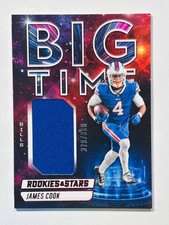 2024 Rookies & Stars Football James Cook Big Time Patch /399 Bills