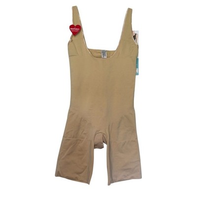 NEW Assets by Spanx women's size XL Shaping open bust naked breathable bodysuit