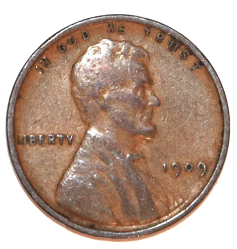 1909 VDB Lincoln Wheat Cent - Extra Fine - Brown - #6751D FREE SHIPPING