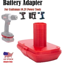 1xAdapter For Bauer 20V Max Li-ion Battery to for Craftsman 19.2V Cordless Tools