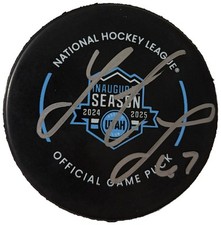 Lawson Crouse Utah Hockey Club Signed Official Game Puck COA