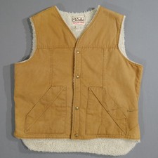 Vtg Walls Blizzard Pruf Workwear Vest Sherpa Lined Men’s XLarge Made In USA 90s